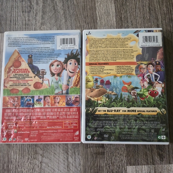 Cloudy with a Chance of Meatballs 1 & 2 DVD Set - Family Movie - Animated - Picture 8 of 9